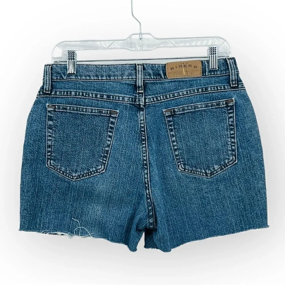 Lee Riders Vintage High-rise‎ Cut Off Jean Shorts In Blue Women’s Size 30